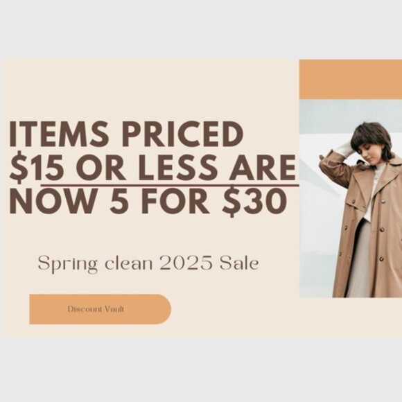 ✨ 5 for $30 SALE ✨ - Picture 1 of 1